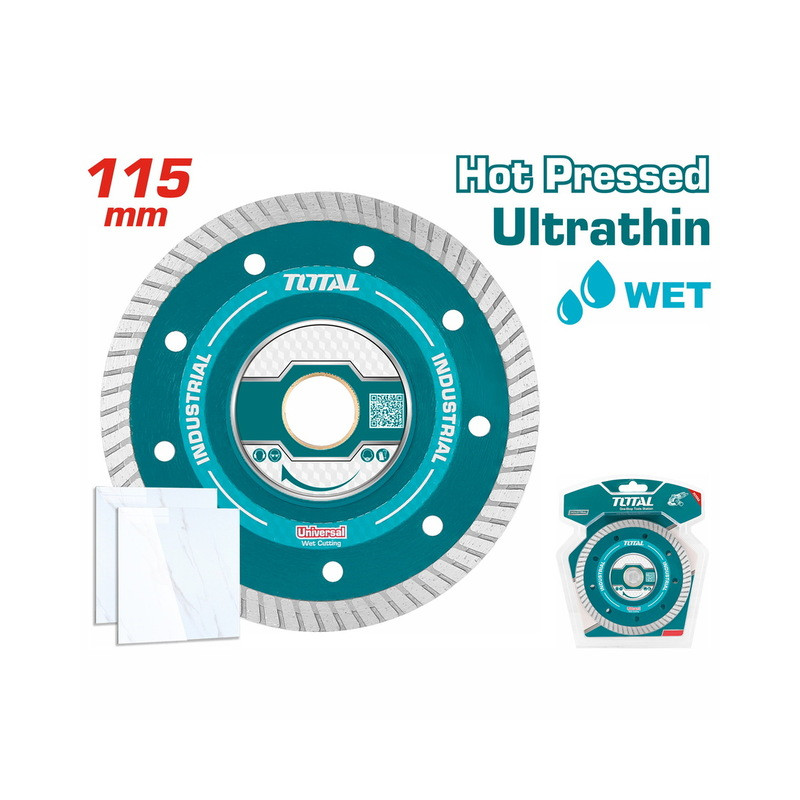 TOTAL ΔΙΑΜΑΝΤΟΔΙΣΚΟΣ UNIVERSAL ΥΓΡΑΣ ΚΑΙ ΞΗΡΑΣ ΚΟΠΗΣ 115 Χ 22.2mm Χ 1.2mm ΛΕΠΤΟΣ