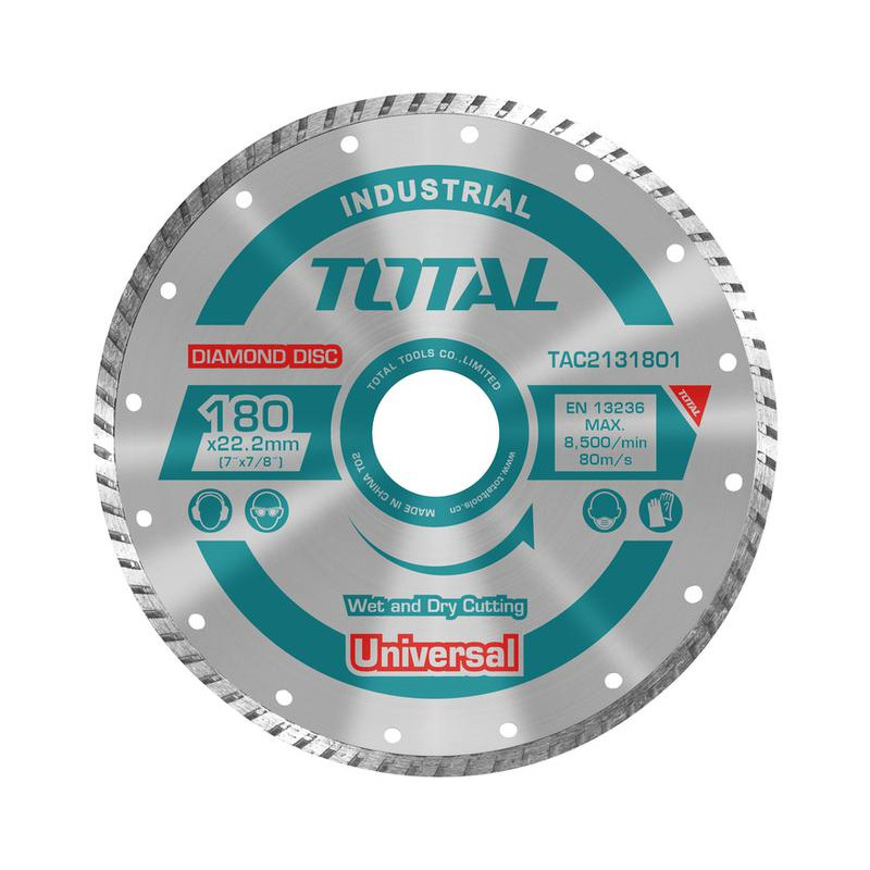 TOTAL ΔΙΑΜΑΝΤΟΔΙΣΚΟΣ UNIVERSAL TURBO 180 Χ 22.2mm