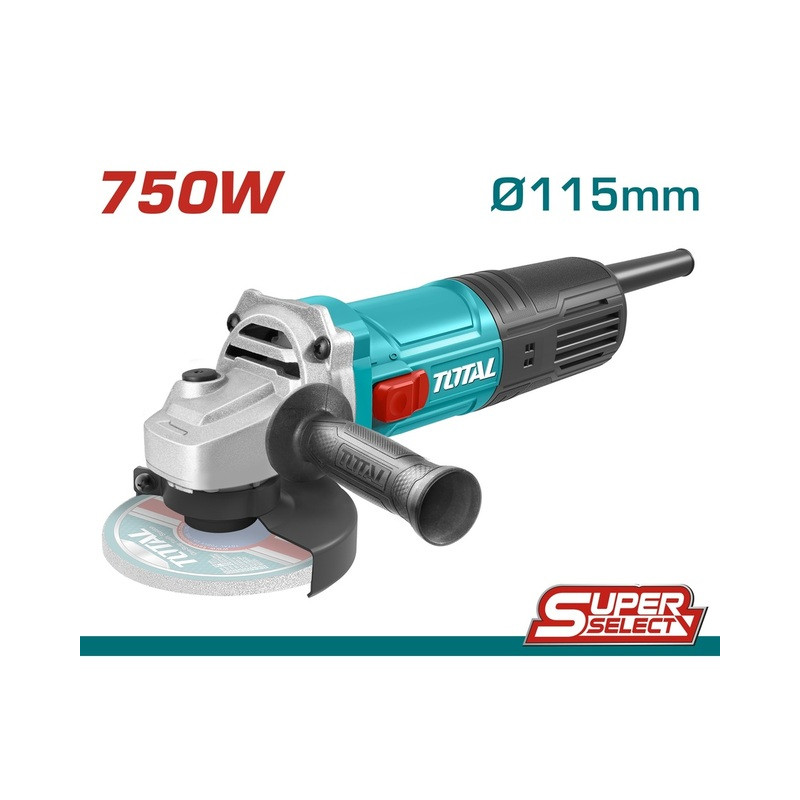 TOTAL ΓΩΝΙΑΚΟΣ ΛΕΙΑΝΤΗΡΑΣ 750W - 115mm